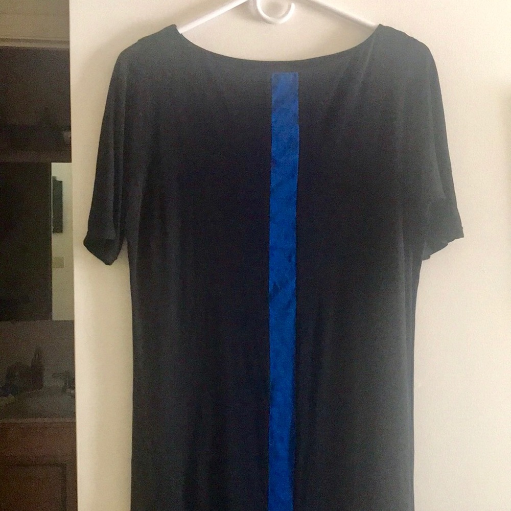 L.A.M.B Color block maxi tee dress